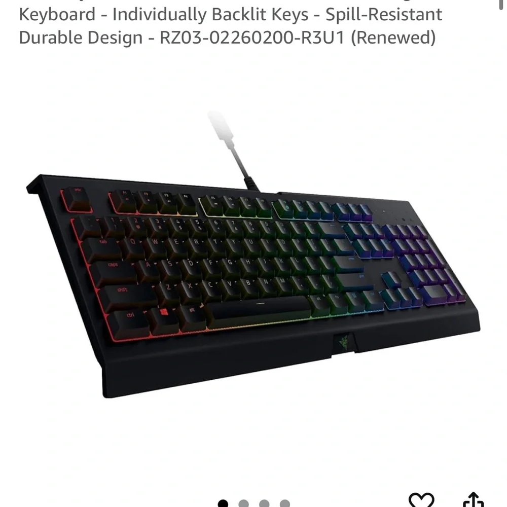 Razer RGB Backlit Gaming Keyboard